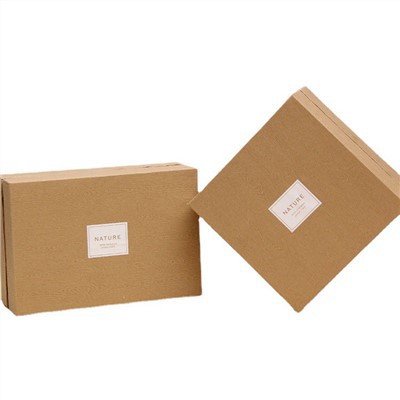 Kare Kraft Papye Favè Bwat-wo fen bwat kosmetik